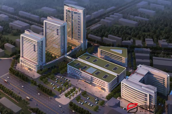 三門峽市中心醫(yī)院應(yīng)用寶潤達(dá)巖棉一體板項目